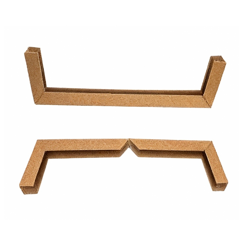 Protector de esquina de papel plegado en forma de U envolvente para una cobertura total